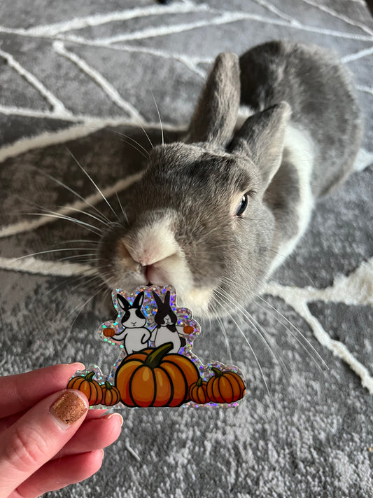 Binky Fall Glitter Sticker