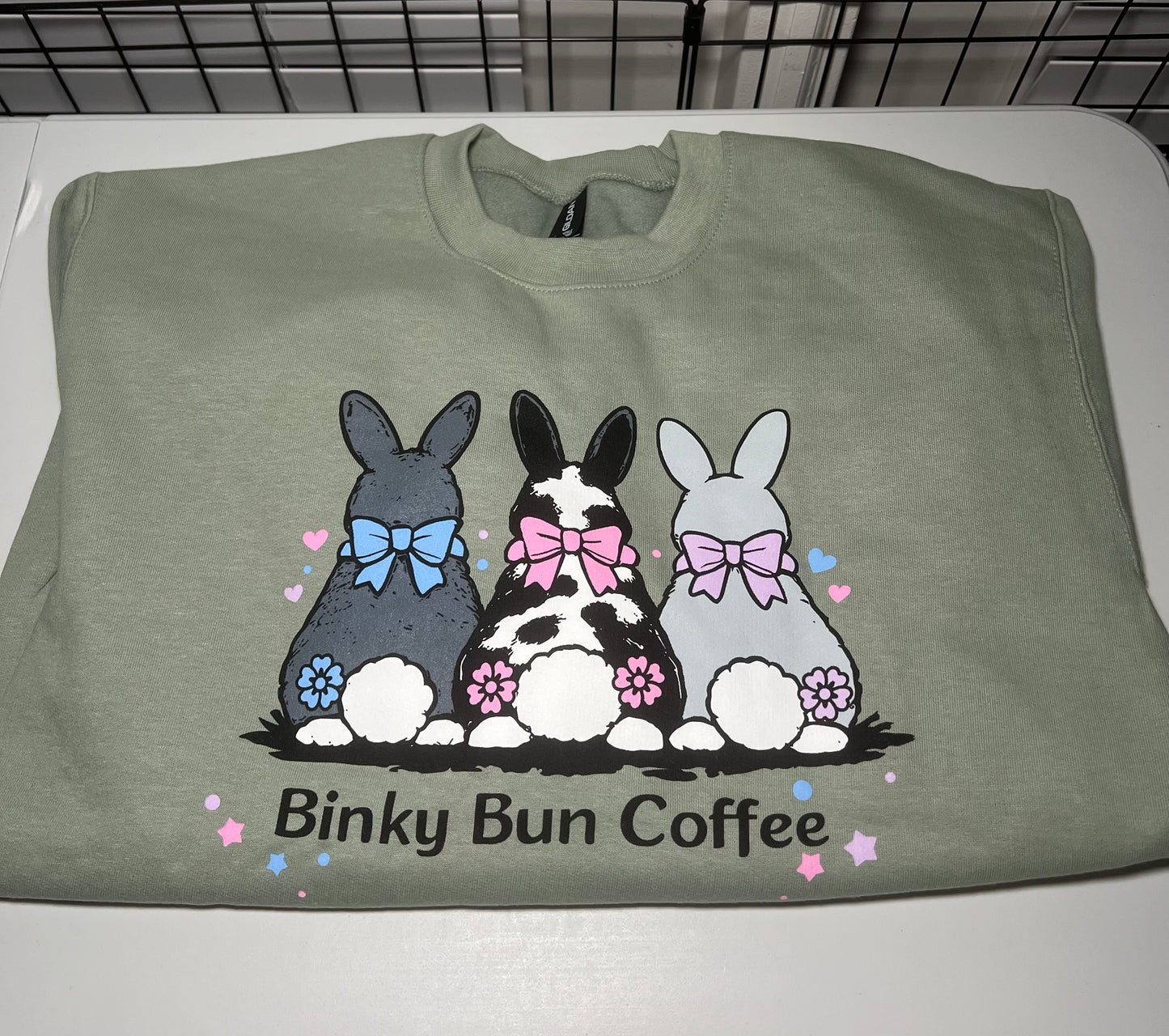 Binky Bun Trio Crewneck 🐰🐣🌸