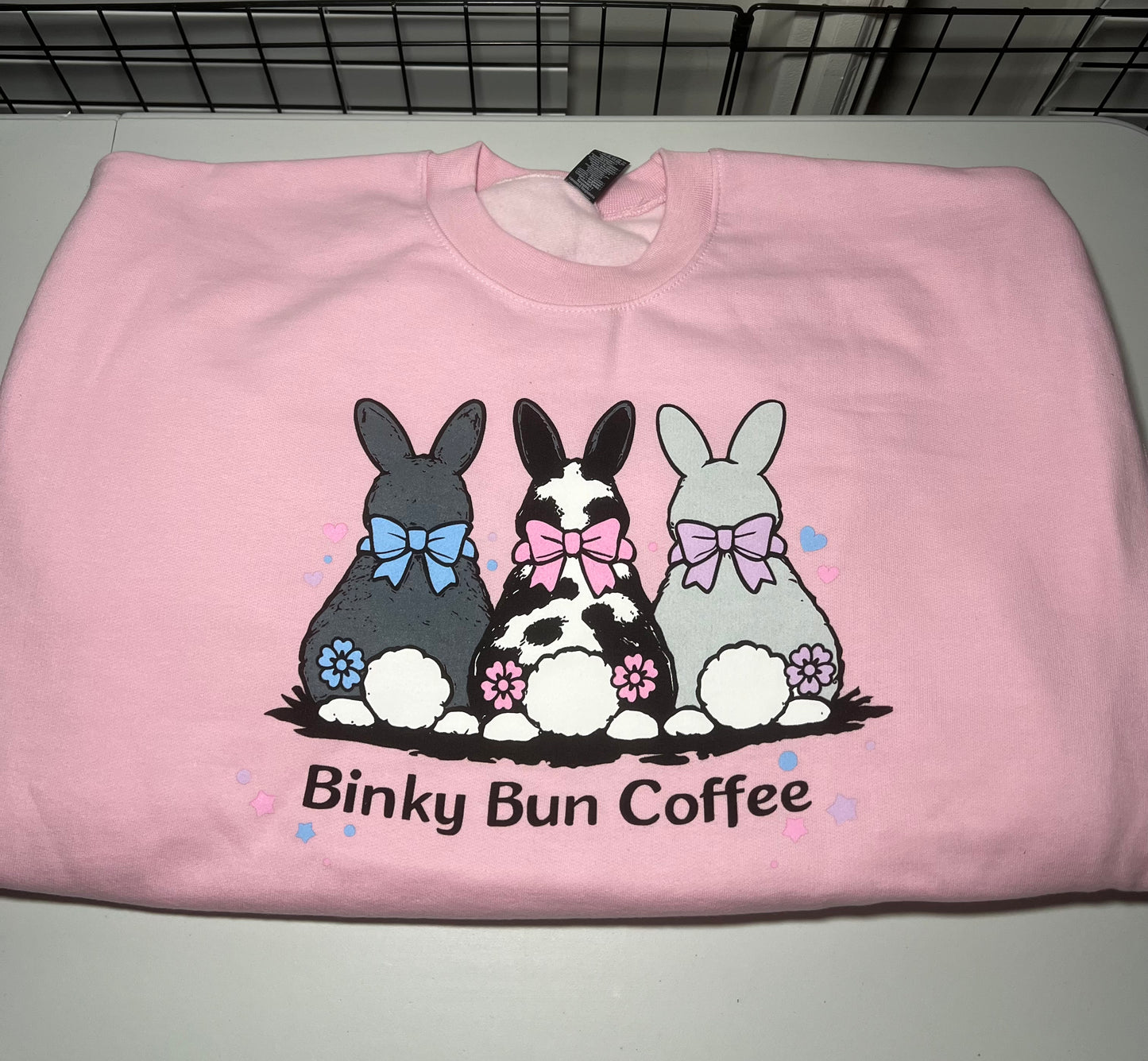 Binky Bun Trio Crewneck 🐰🐣🌸